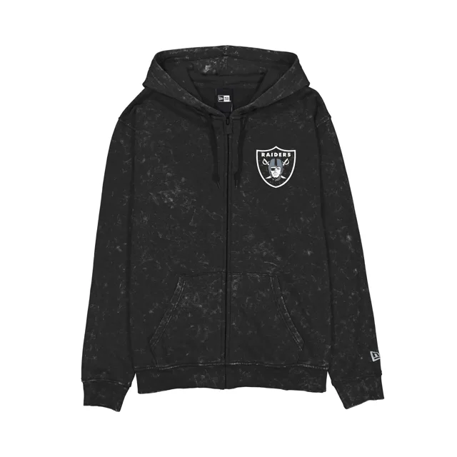 Las Vegas Raiders Sweat à capuche entièrement zippé délavé