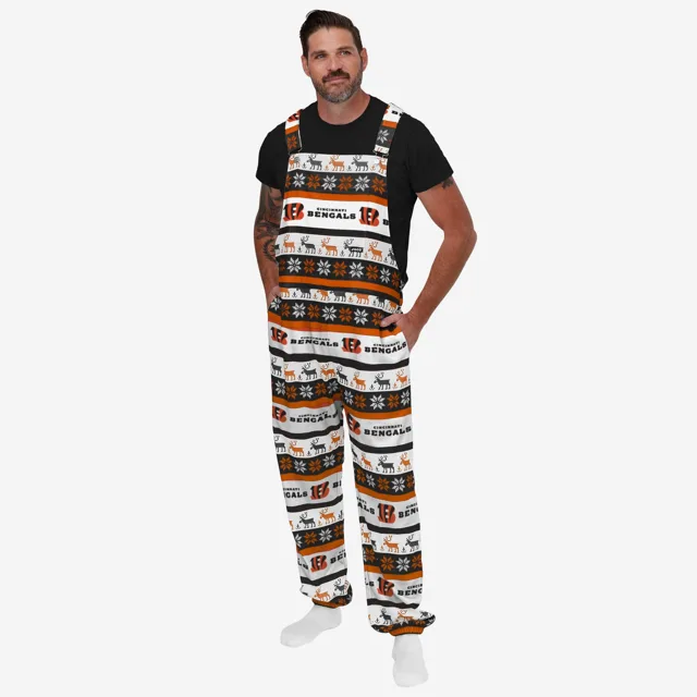 Cincinnati Bengals Salopette à bretelles Ugly Home Gating pour hommes