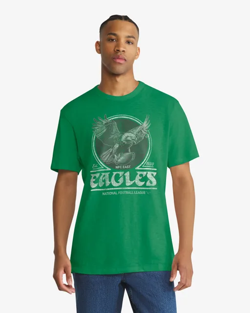 Philadelphia Eagles EMBLÈME HISTORIQUE MARQUE '47 SCRUM TEE