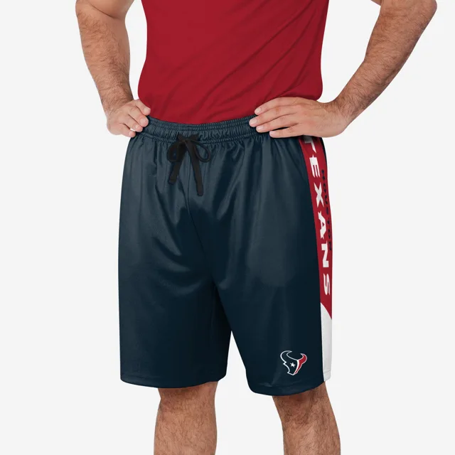 Short d'entraînement à rayures latérales Houston Texans