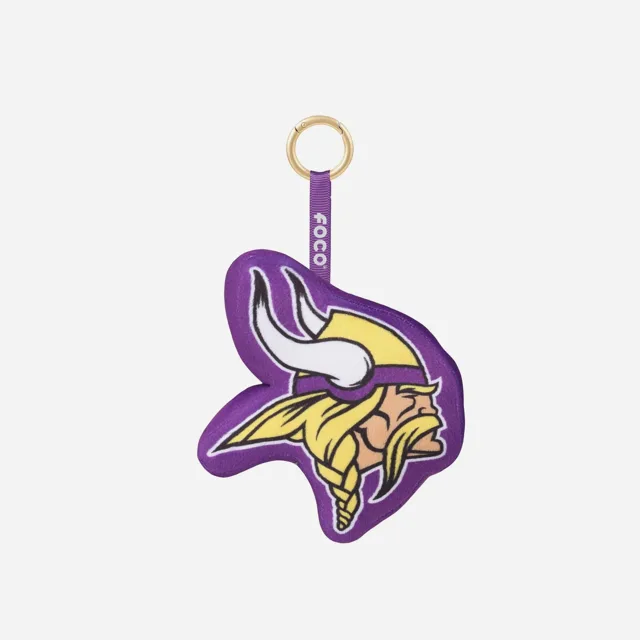 Minnesota Vikings Porte-clés avec logo de l'équipe en peluche