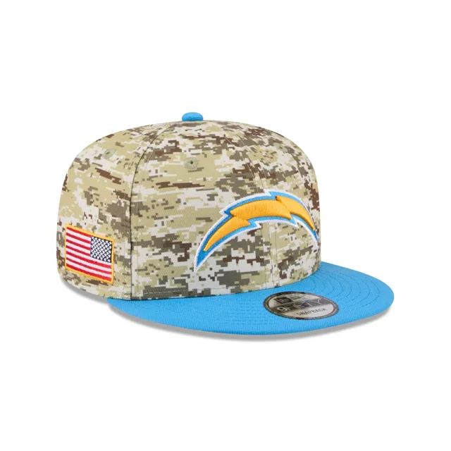 Los Angeles Chargers 2025 Salut au service Fan Gear 9FIFTY Snapback Hat