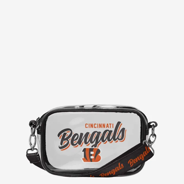 Cincinnati Bengals Sac à bandoulière transparent Monty Script