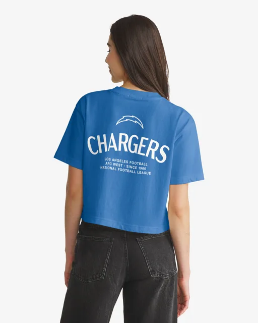 Los Angeles Chargers HADRIAN '47 FOUNDATION CROP TEE FEMME