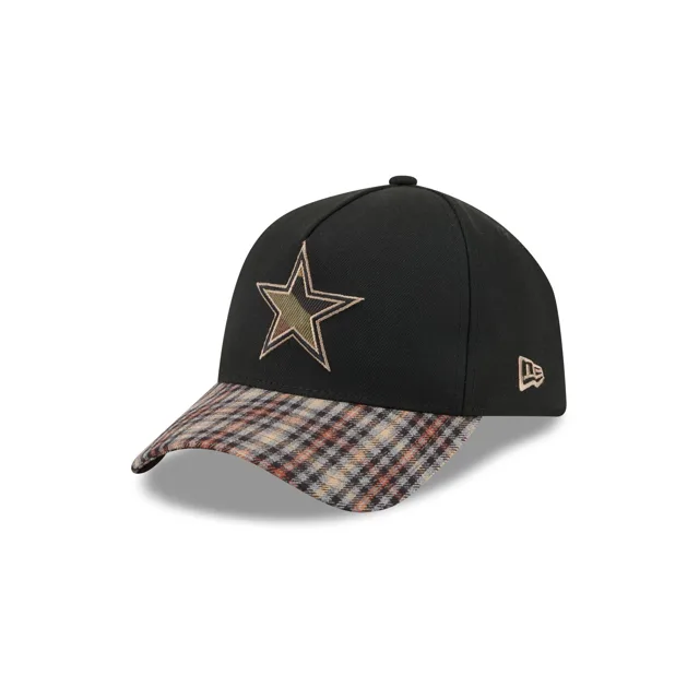 Dallas Cowboys Chapeau ajusté à visière à carreaux d'automne 59FORTY A-Frame