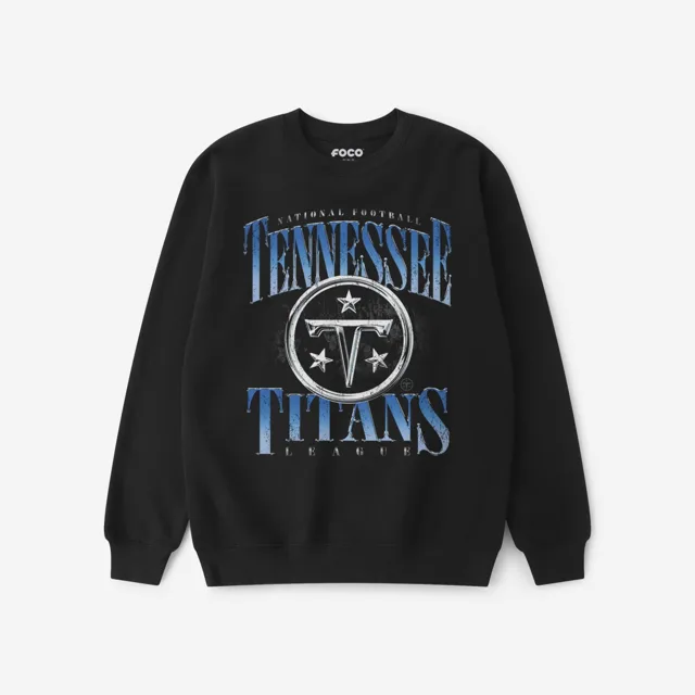 Tennessee Titans Sweat-shirt à col rond chromé Stack
