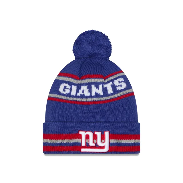 New York Giants Bonnet classique en tricot à pompon