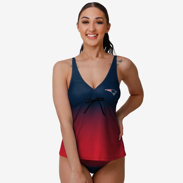 New England Patriots Tankini dégradé Gametime pour femme
