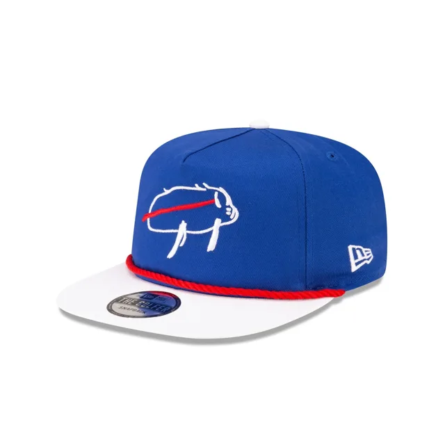 Buffalo Bills Billustration Chapeau de golfeur à visière blanche
