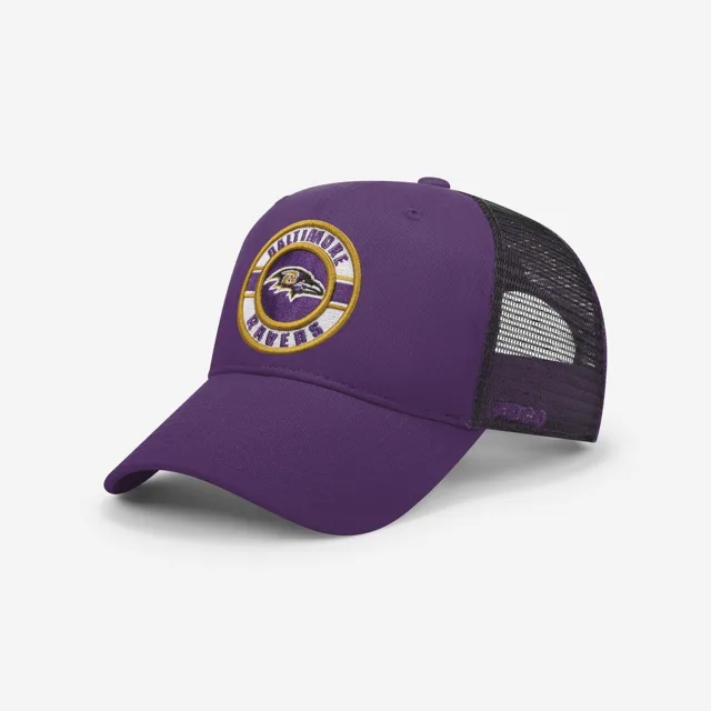 Casquette de camionneur bicolore Baltimore Ravens Patch