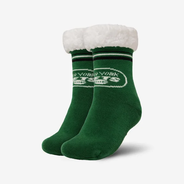 New York Jets Chaussettes hautes avec logo à rayures pour femmes