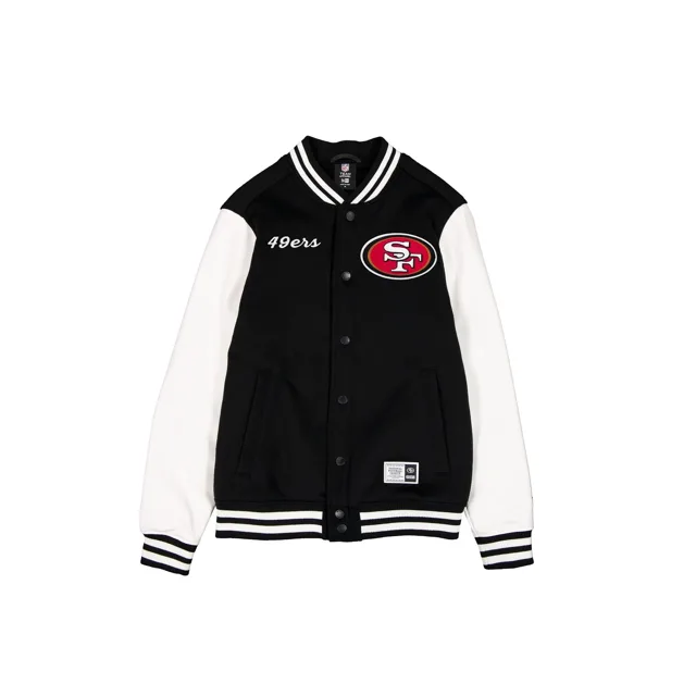 San Francisco 49ers Veste universitaire noire et blanche