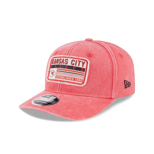 Kansas City Chiefs Faded Patch 9SEVENTY Chapeau extensible à boutons-pression
