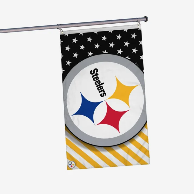 Pittsburgh Steelers Grand logo Americana drapeau horizontal