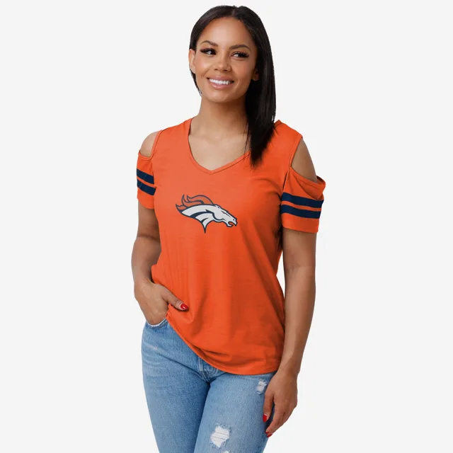 Denver Broncos T-shirt à épaules dénudées pour femme