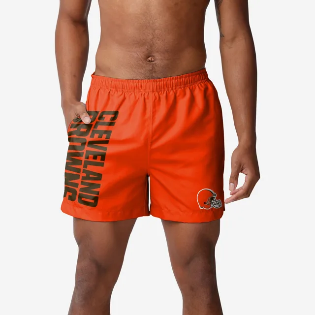 Cleveland Browns Maillot de bain uni Wordmark 5,5"