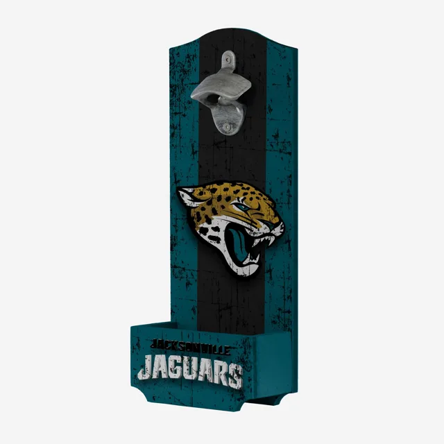 Jacksonville Jaguars Panneau ouvre-bouteille en bois