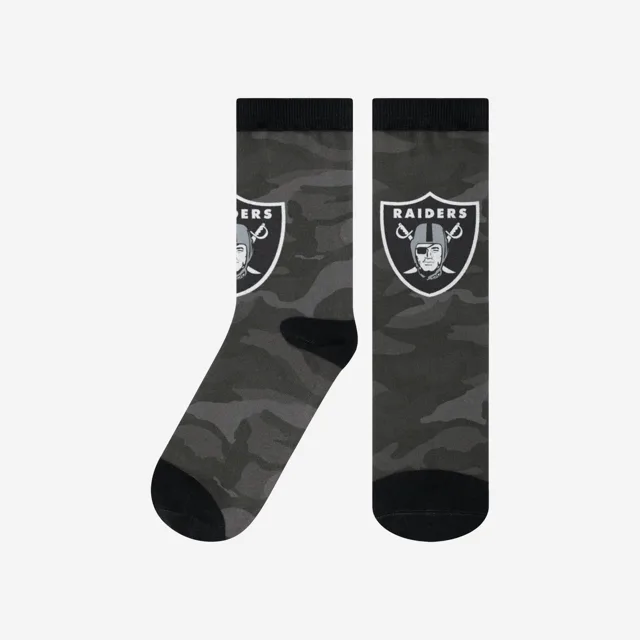 Chaussettes camouflage imprimées Las Vegas Raiders