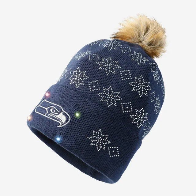 Bonnet lumineux à strass Seattle Seahawks