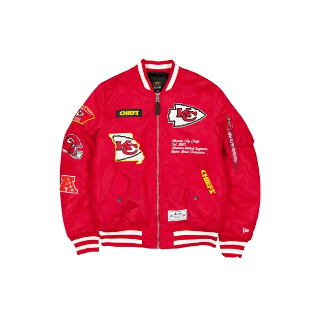 Alpha Industries x Kansas City Chiefs Blouson aviateur rouge MA-1
