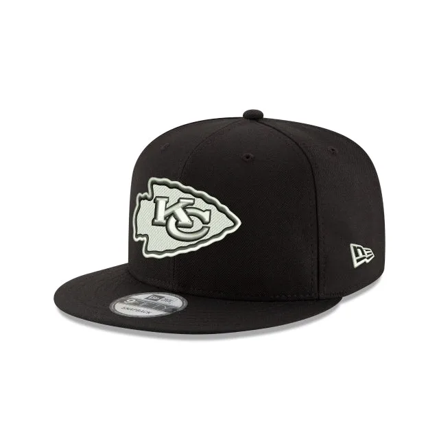 Kansas City Chiefs Casquette Snapback 9FIFTY noire et blanche