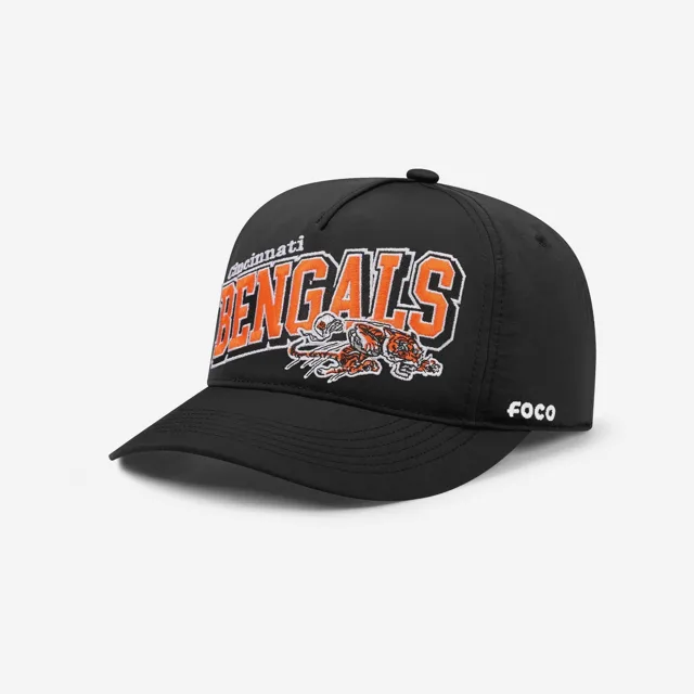 Cincinnati Bengals Casquette RF avec mot-symbole ondulé rétro Poly Marquee