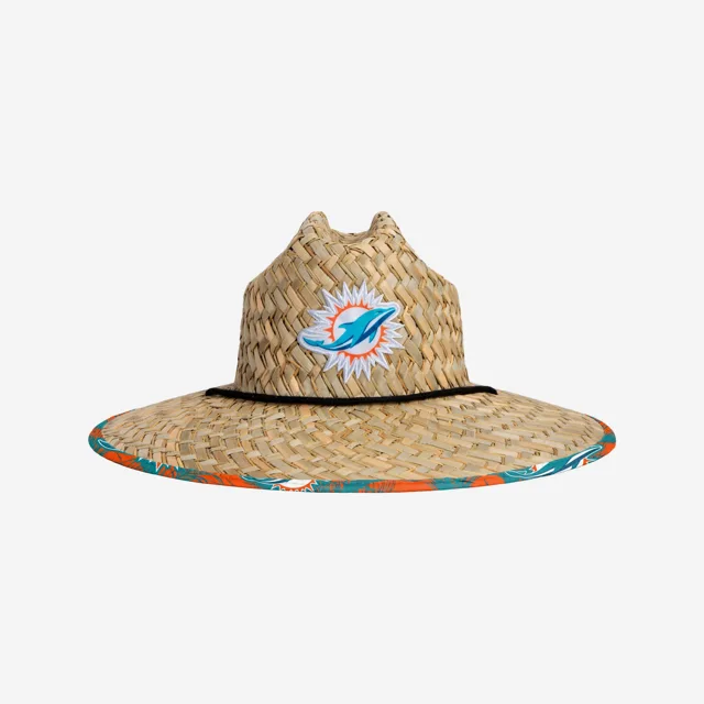 Chapeau de Paille Floral Miami Dolphins
