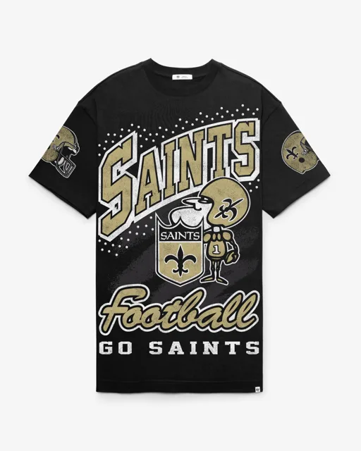 New Orleans Saints ROBE T-SHIRT HISTORIQUE GEMSTONE SWASH '47 FEMME