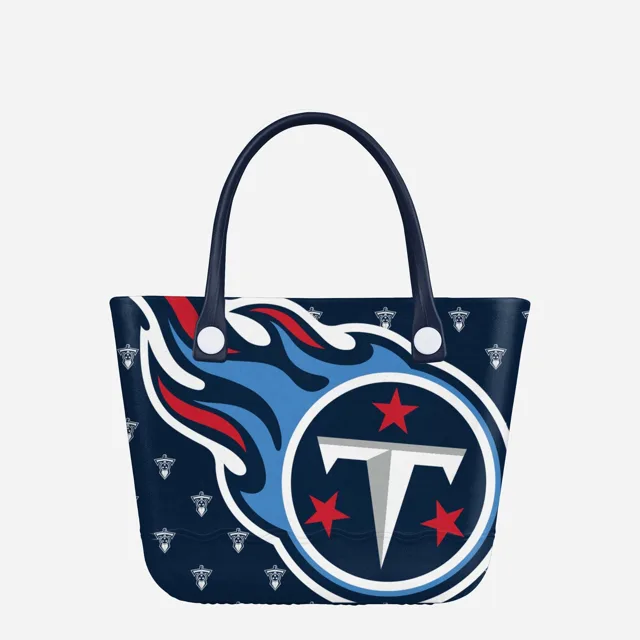 Tennessee Titans Grand logo Mini sac fourre-tout à hayon imprimé