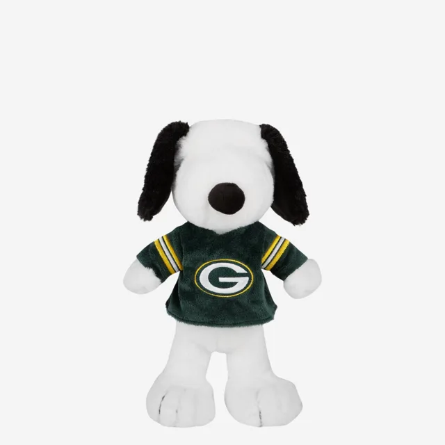 Green Bay Packers Snoopy Peanuts Team Jersey Peluche