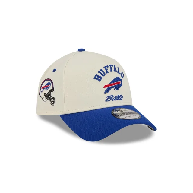 Buffalo Bills Casquette Snapback 9FORTY A-Frame arquée blanc chromé