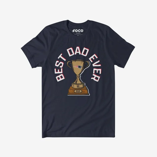 New England Patriots T-shirt Trophée du meilleur papa de tous les temps