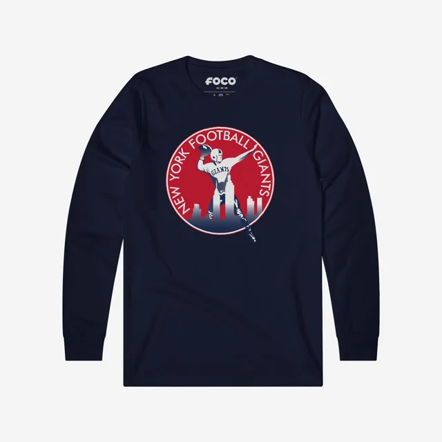 New York Giants 1950 T-shirt à manches longues avec logo rétro