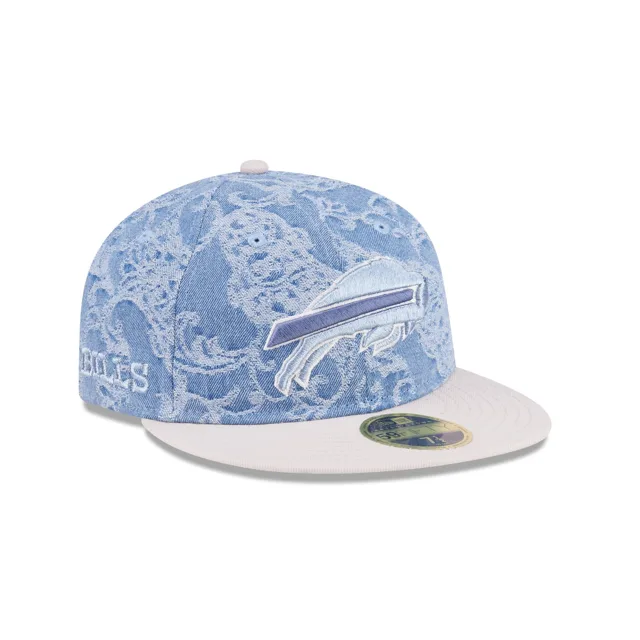 Just Caps Jacquard Denim Buffalo Bills Retro Crown 59FIFTY Chapeau ajusté