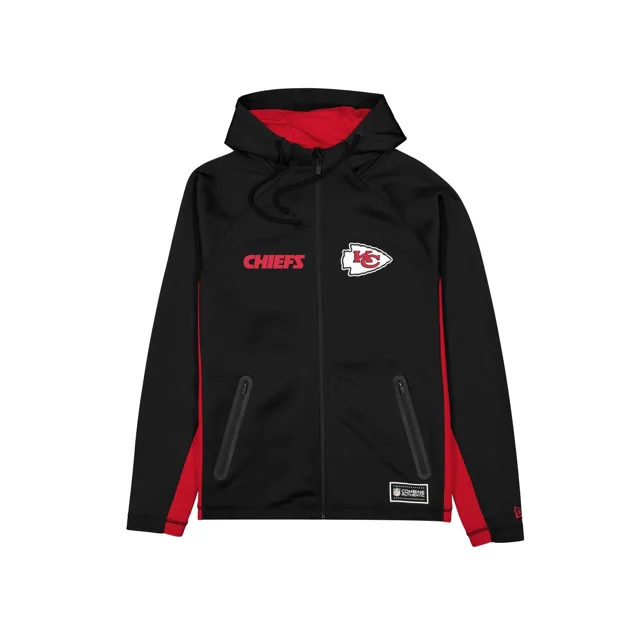 Kansas City Chiefs Combine Noir Sweat à capuche entièrement zippé