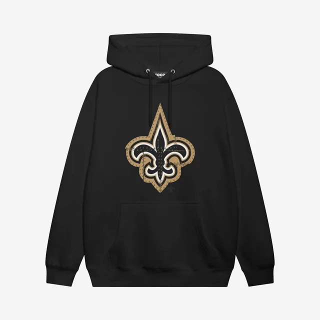 New Orleans Saints Sweat à capuche avec logo rivet