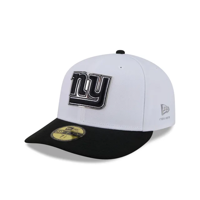 New York Giants 2026 Draft Casquette ajustée 59FIFTY noire et blanche