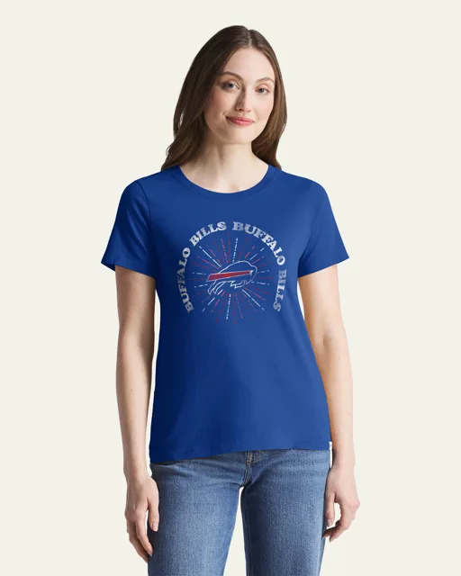 Buffalo Bills SHINE LINES '47 T-SHIRT DE TOUS LES JOURS POUR FEMMES