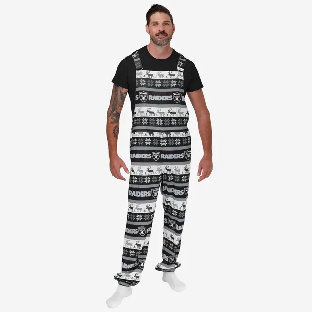 Las Vegas Raiders Salopette à bretelles Ugly Home Gating pour hommes
