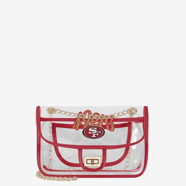 San Francisco 49ers Sac à bandoulière transparent avec chaîne