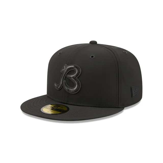 Chicago Bears 2026 Sideline Noir 59FIFTY Casquette ajustée