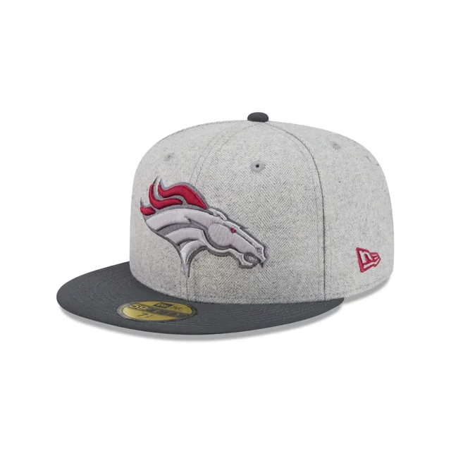 Denver Broncos Chapeau ajusté 59FIFTY gris à chevrons