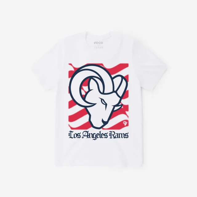 Los Angeles Rams T-shirt avec le mot-symbole du patrimoine américain