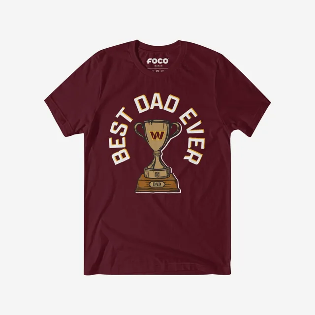 Washington Commanders T-shirt Trophée du meilleur papa de tous les temps