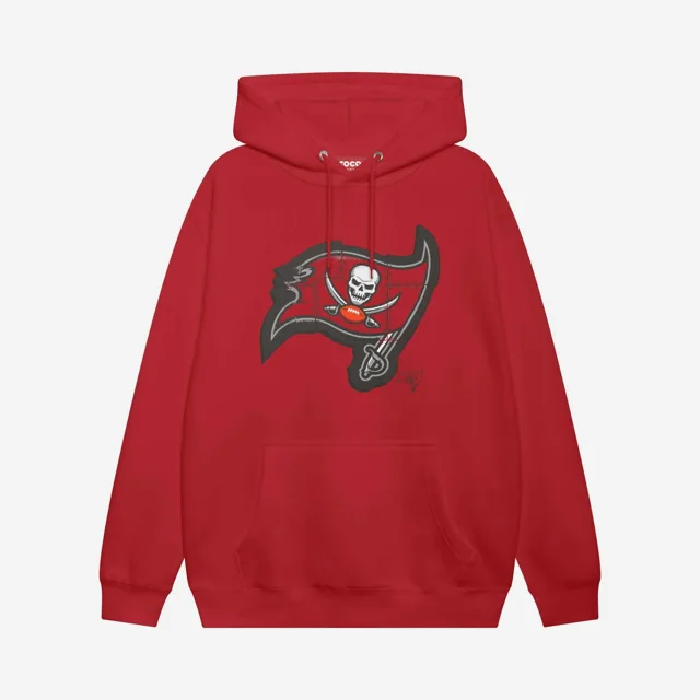 Tampa Bay Buccaneers Sweat à capuche avec logo rivet