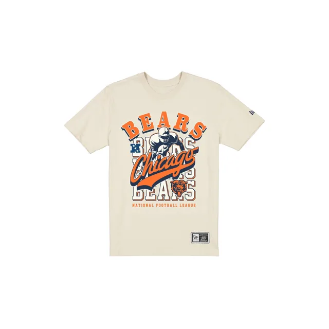 Chicago Bears Casque de retour T-shirt blanc chromé