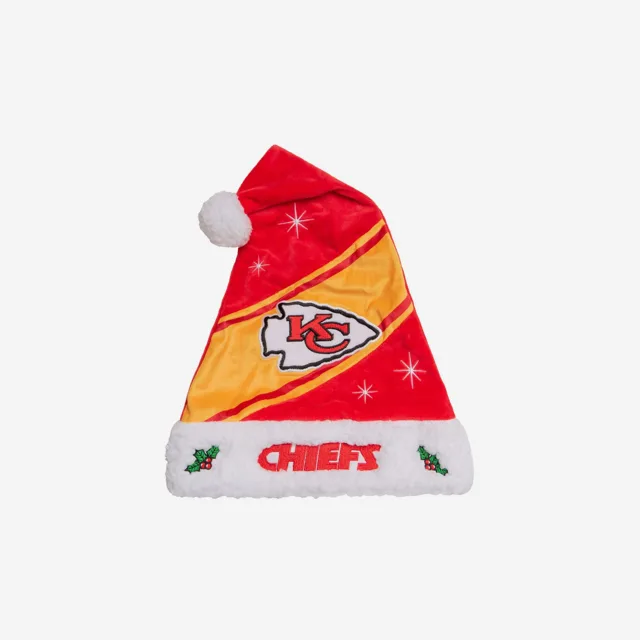 Kansas City Chiefs Chapeau de Père Noël haut de gamme