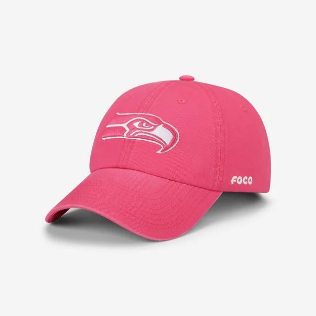 Casquette décontractée Seattle Seahawks magenta et blanche