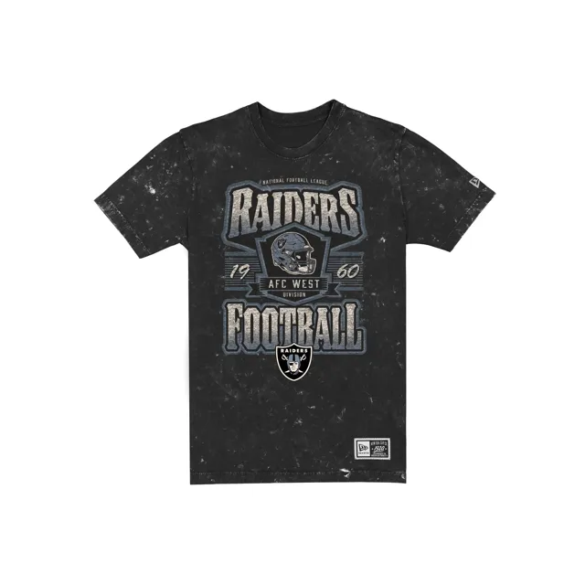 Las Vegas Raiders T-shirt noir graphique délavé