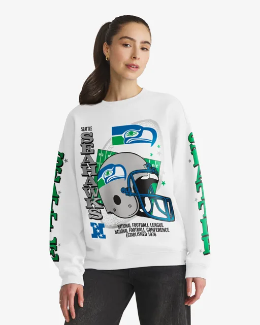 Seattle Seahawks ÉQUIPAGE SURDIMENSIONNÉ HISTORIQUE THUNDEROUS '47 POUR FEMMES